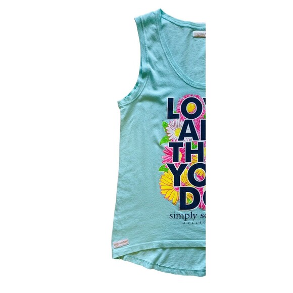 SIMPLY SOUTHERN Women’s Top Floral “Love All That You Do” Graphic Print Small - Picture 10 of 11